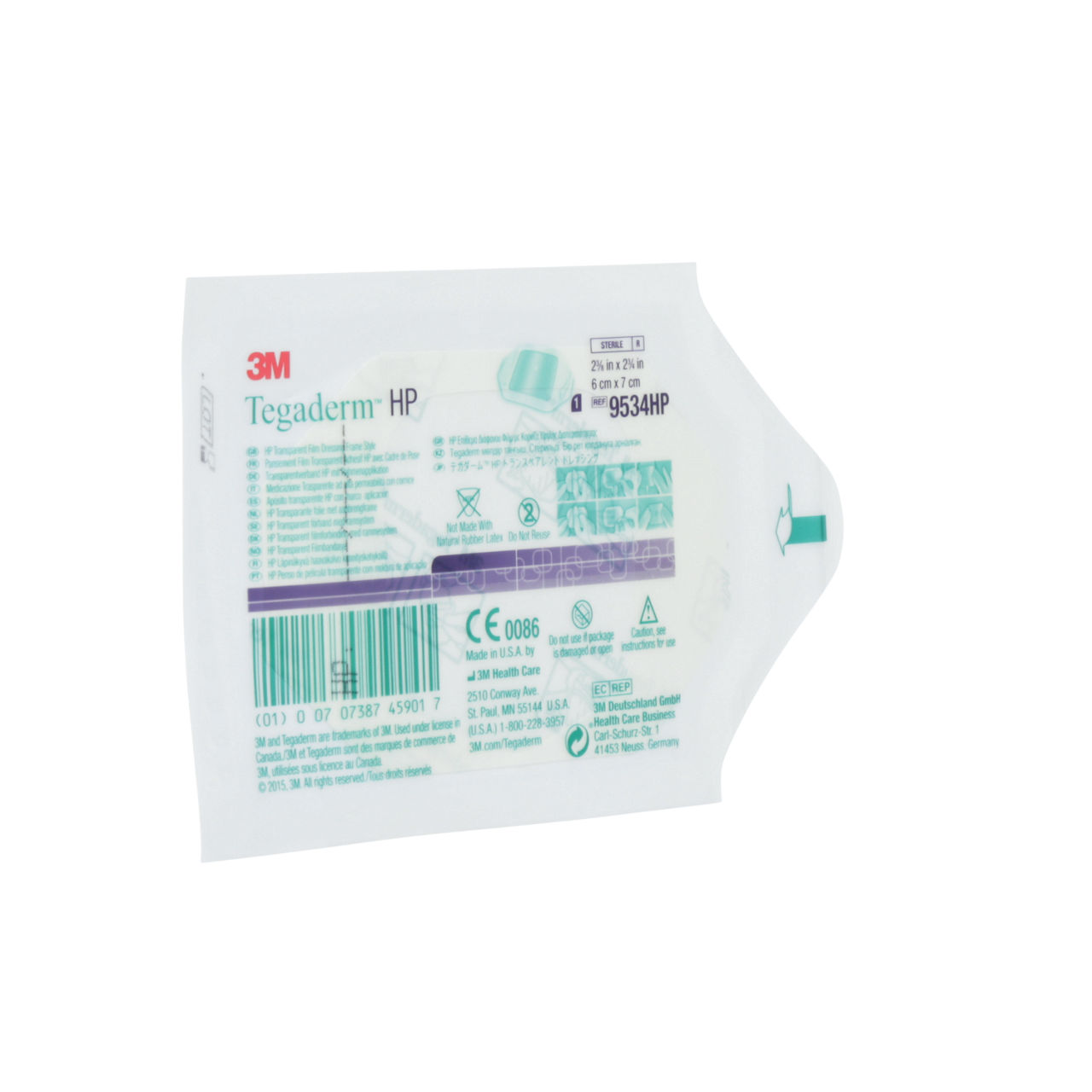 3M™ Tegaderm™ HP Transparent Film Dressing, 9534HP