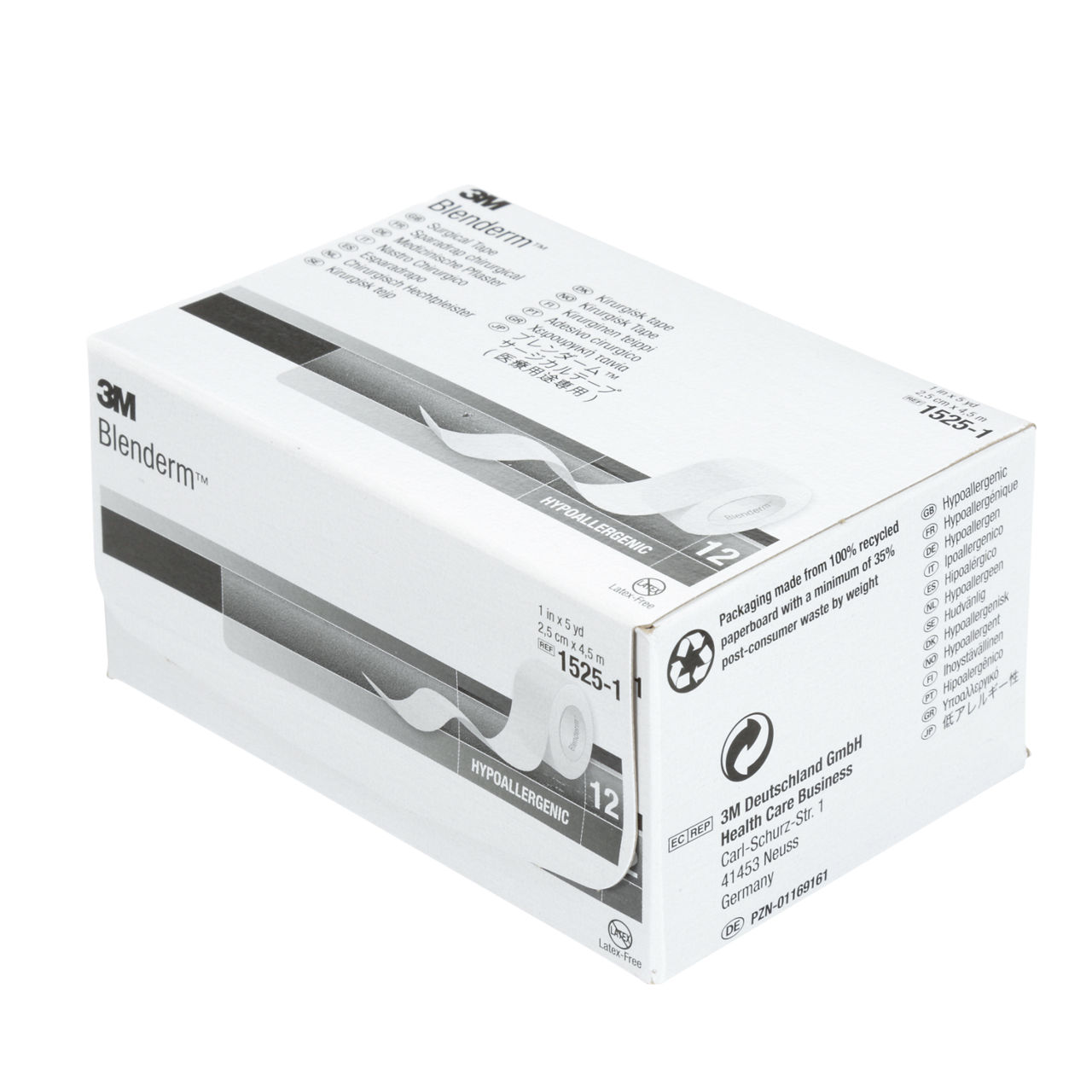 3M™ Blenderm™ Medical Tape, 1525-1, transparent, occlusive