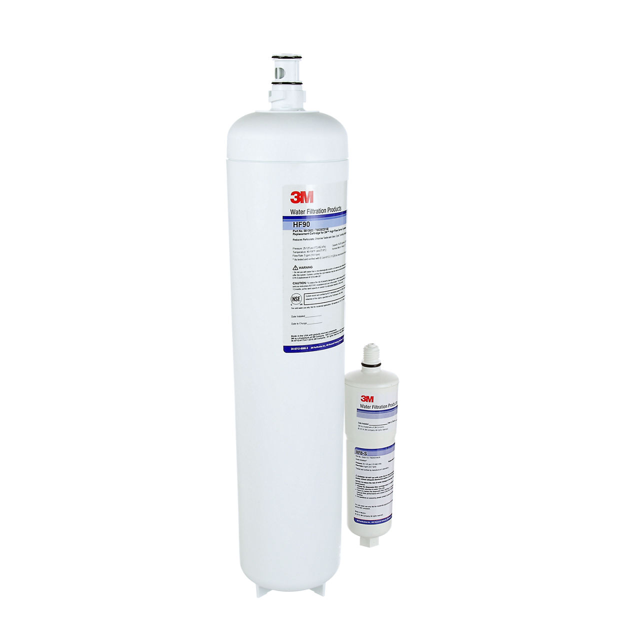3M™ Dual Port 190 Series Water Filter Cartridge, 5613801, 0.2 um NOM, 5 gpm, 54000 gal
