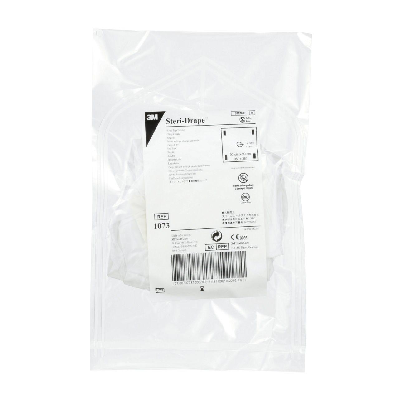 Champ à anneau 3M™ Steri-Drape™, 1073