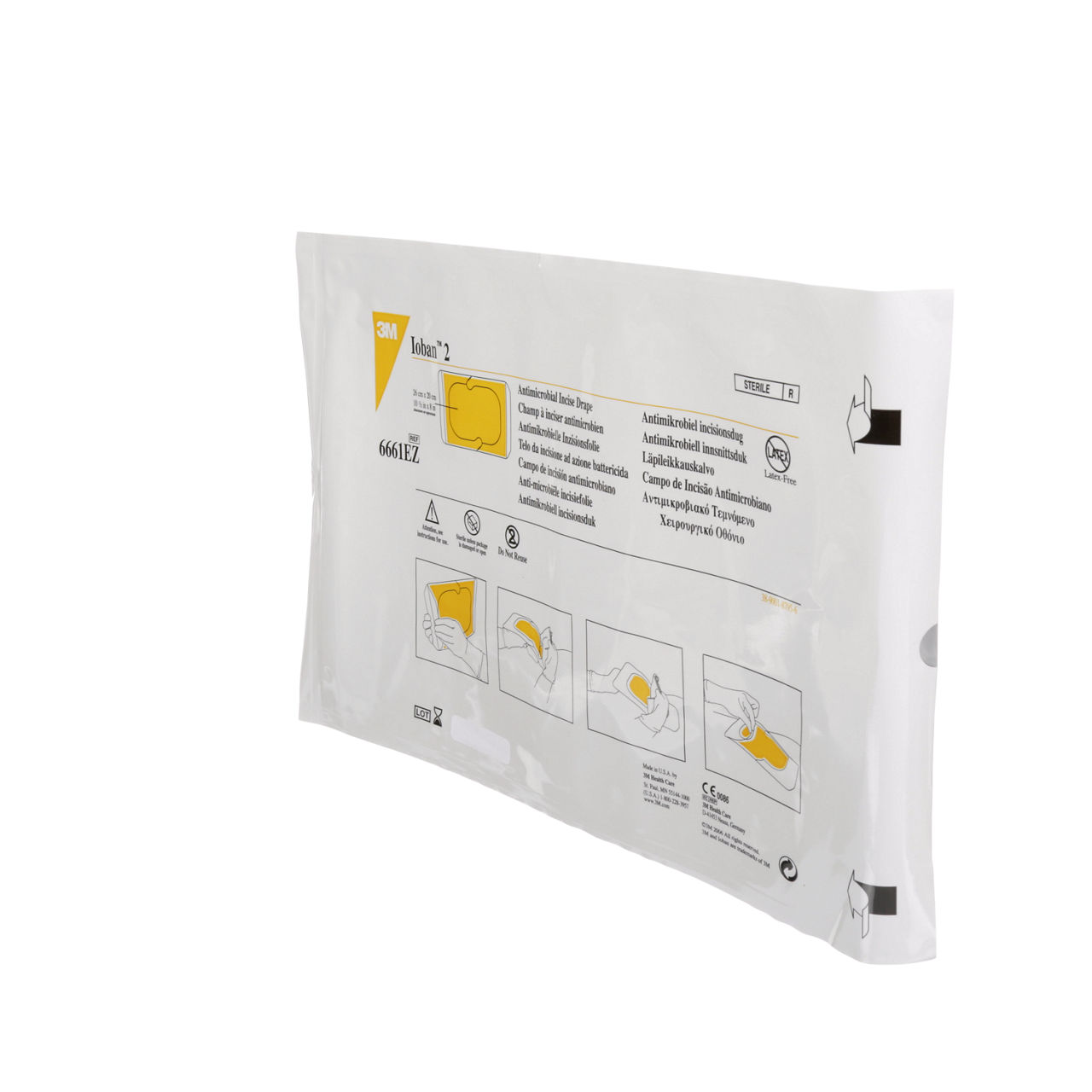 3M Ioban 2 Antimicrobial Incise Drape, 6661EZ, 10.5 in x 8 in (26 cm x 20 cm)