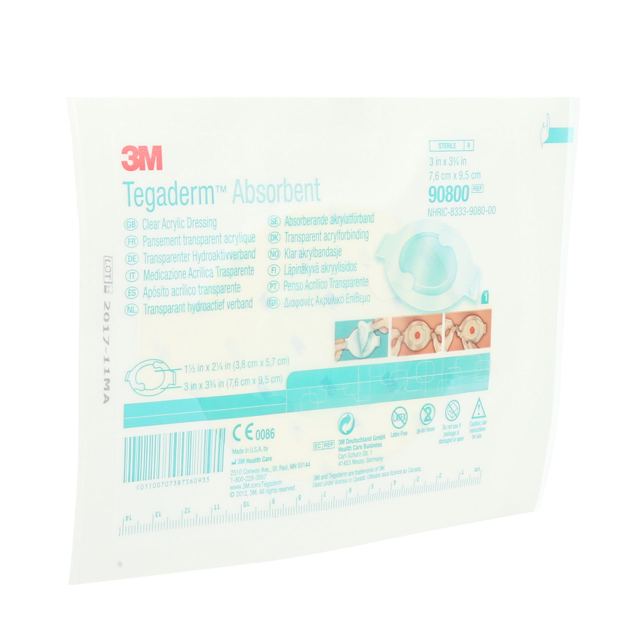 3M™ Tegaderm™ Absorbent Clear Acrylic Dressing, 90800