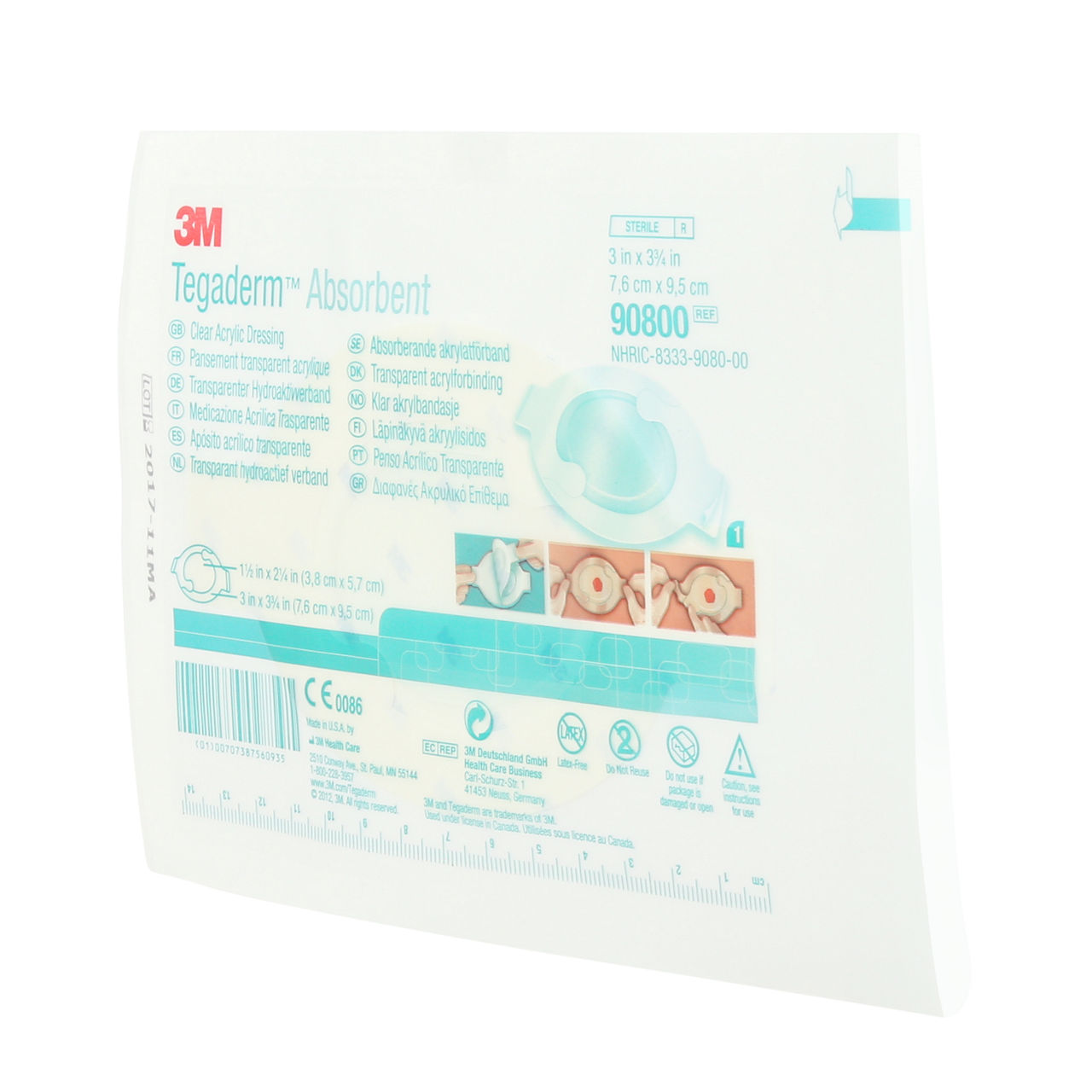 3M™ Tegaderm™ Absorbent Clear Acrylic Dressing, 90800