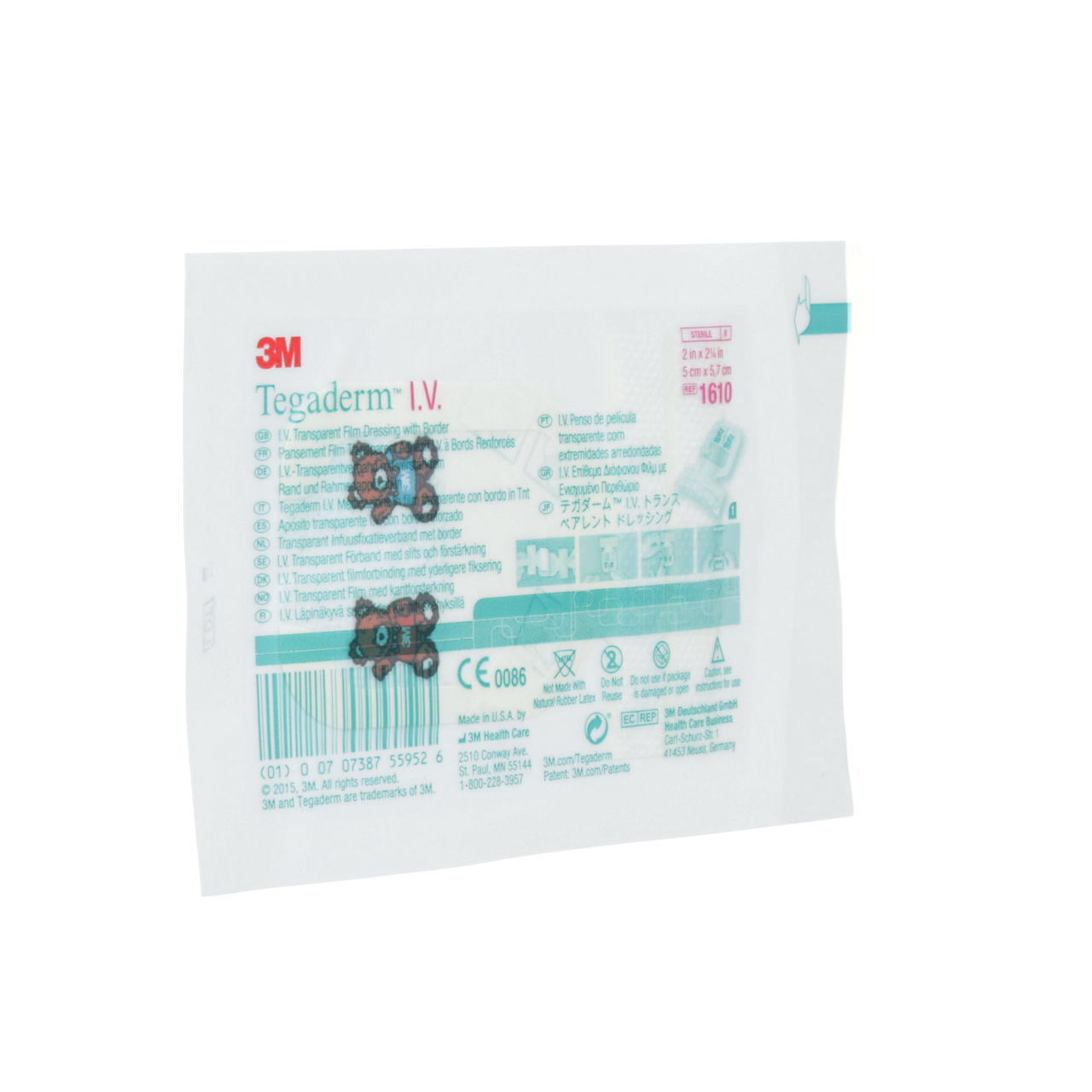 3M™ Tegaderm™ IV Transparent Film Dressing, 1610