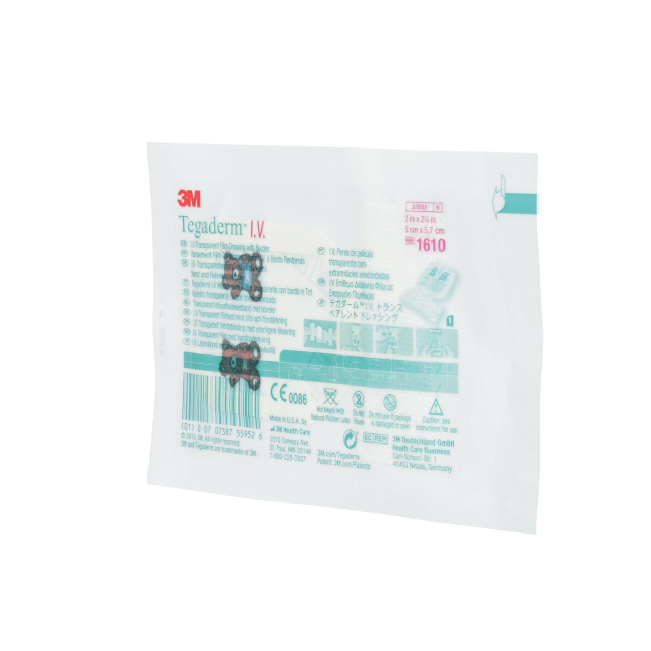 3M™ Tegaderm™ IV Transparent Film Dressing, 1610