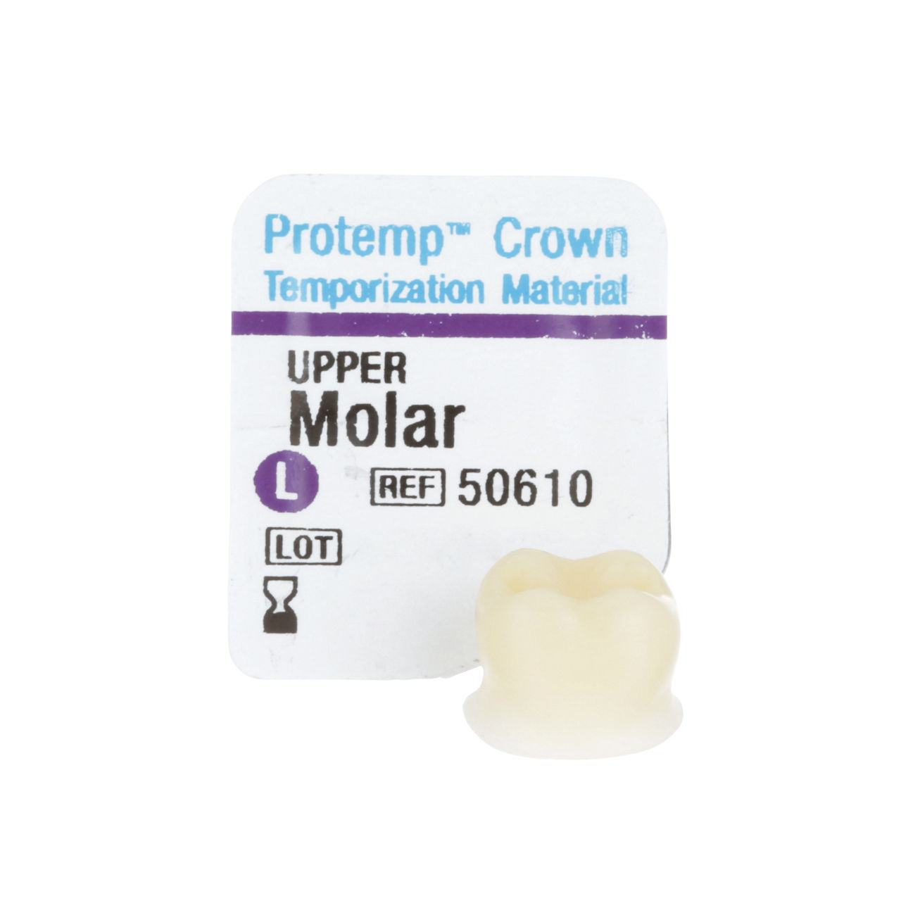 3M™ Protemp™ Crown Temporization Material, 50610, Molar Upper, Large, 5Crowns