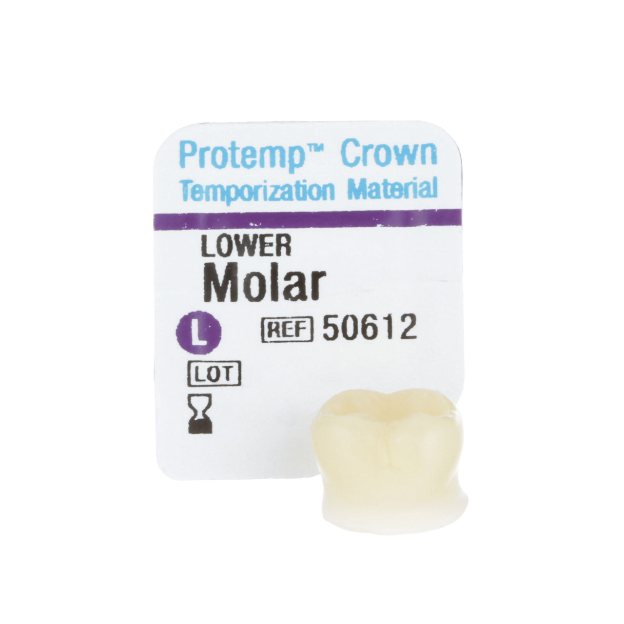 3M™ Protemp™ Crown Temporization Material, 50612, Molar Lower, Large, 5Crowns