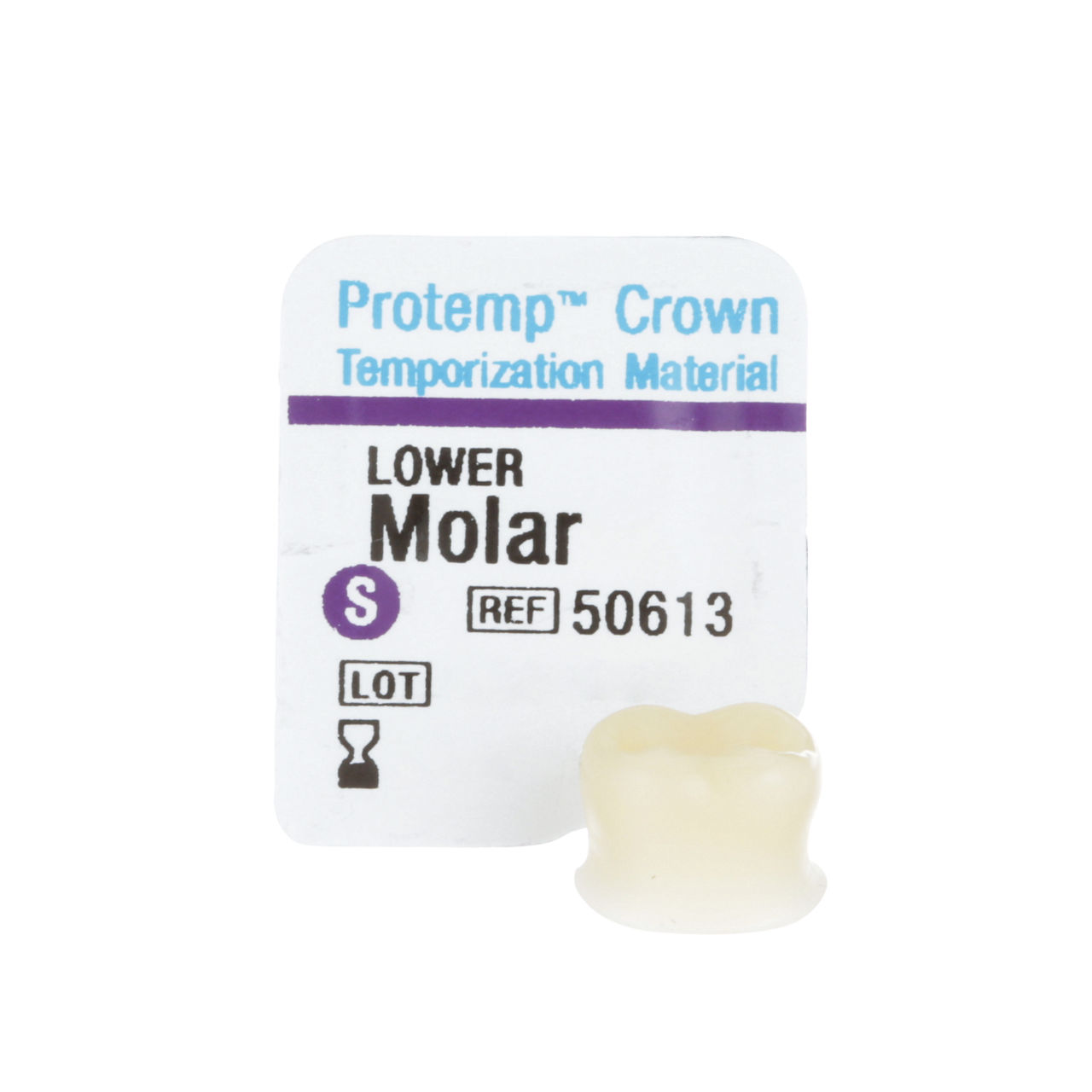 3M™ Protemp™ Crown Temporization Material, 50613, Lower Molar, Small, 5Crowns