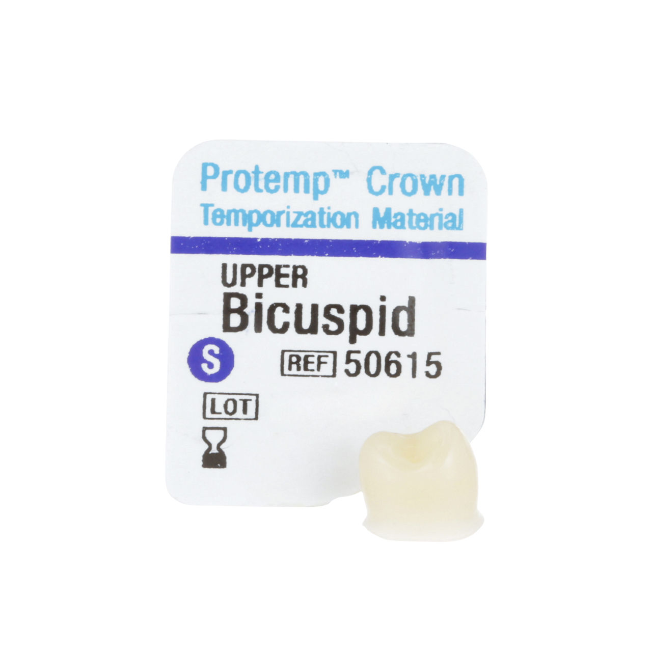 3M™ Protemp™ Crown Temporization Material, 50615, Bicuspid Upper, Small,5 Crowns