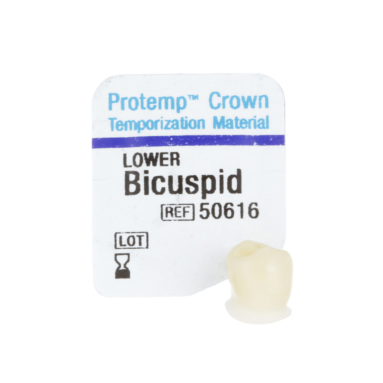 3M™ Protemp™ Crown Voorgevormde Modelleerbare Noodkroon Premolaar Lower, 50616