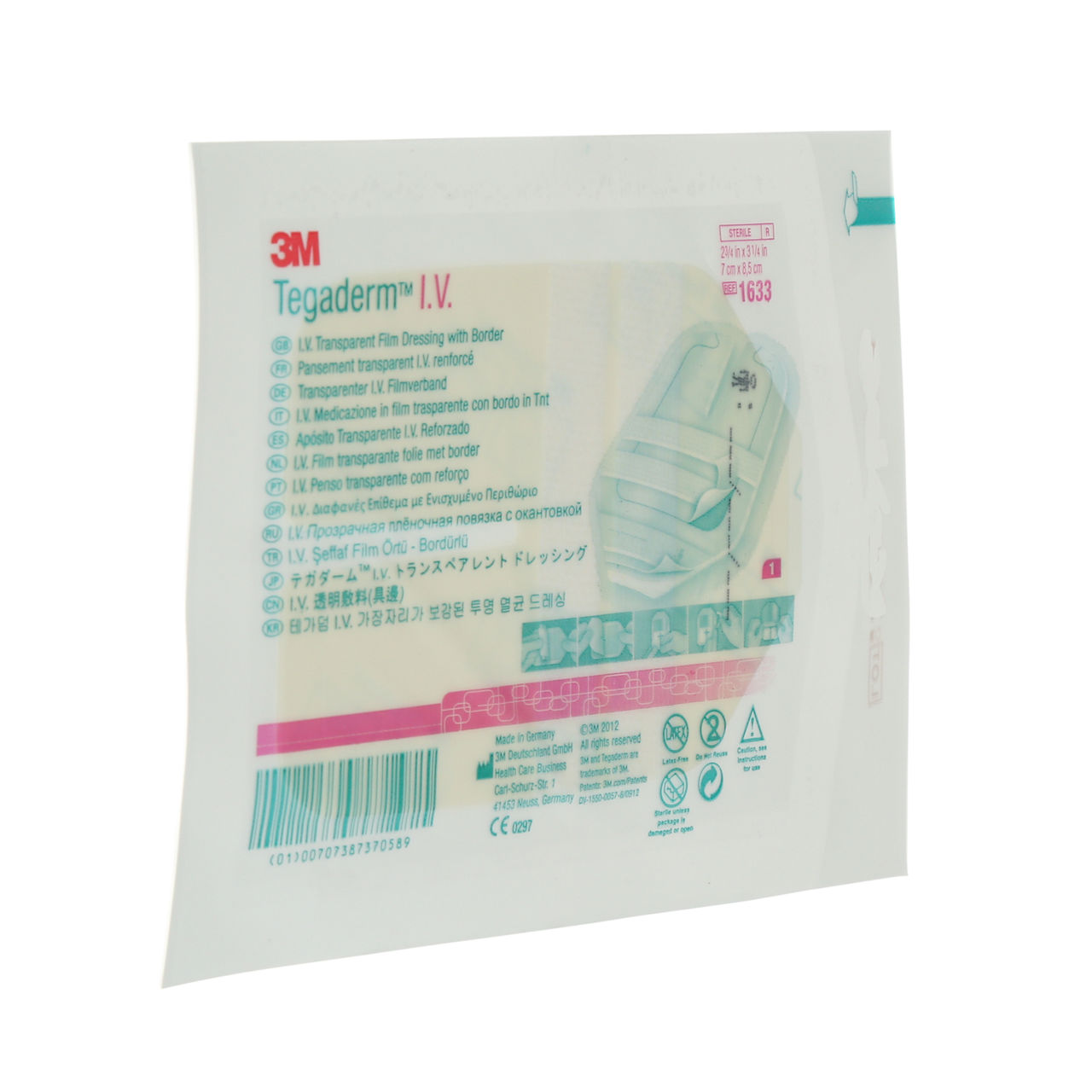 3M™ Tegaderm™ IV Transparent Film Dressing, 1633