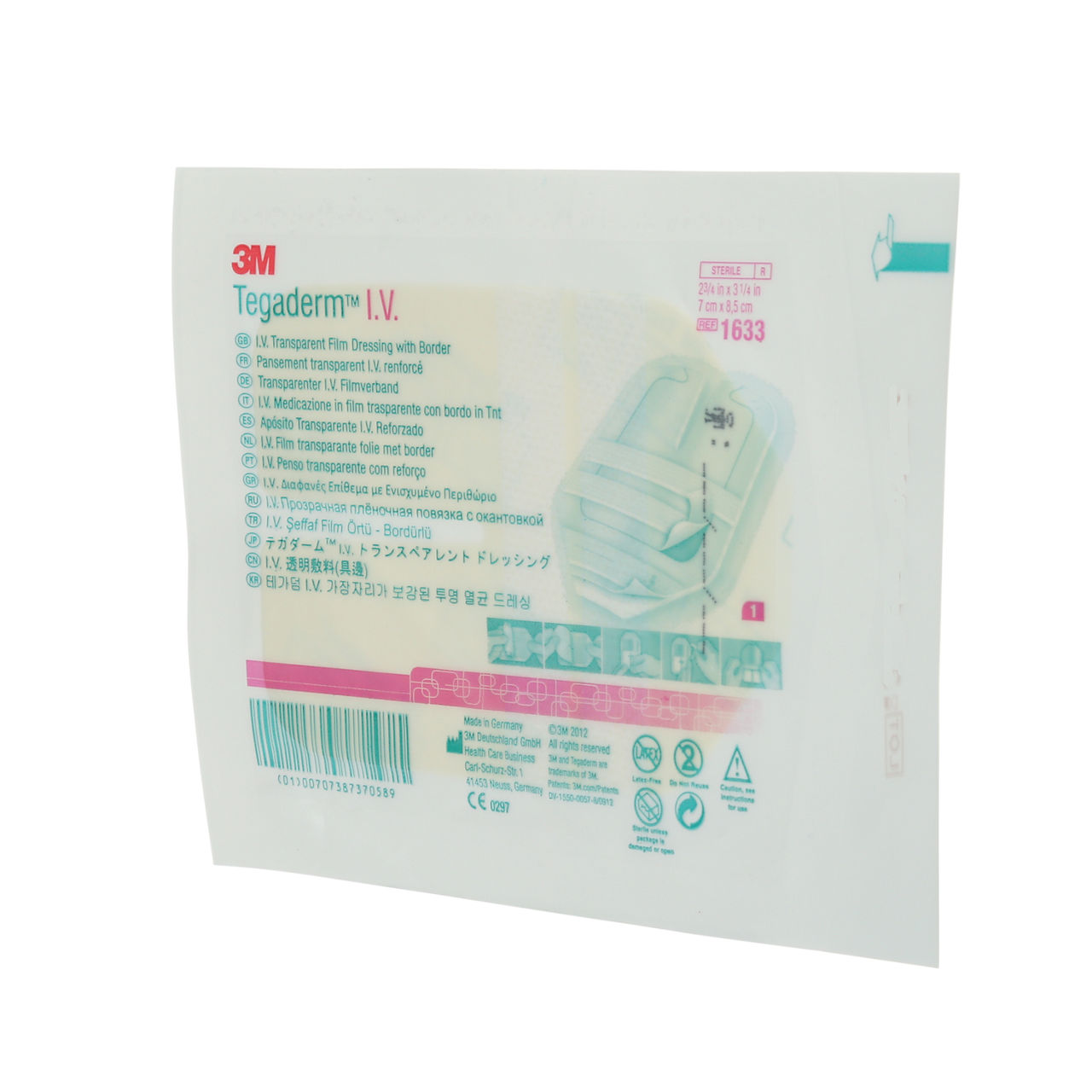 3M™ Tegaderm™ IV Transparent Film Dressing, 1633