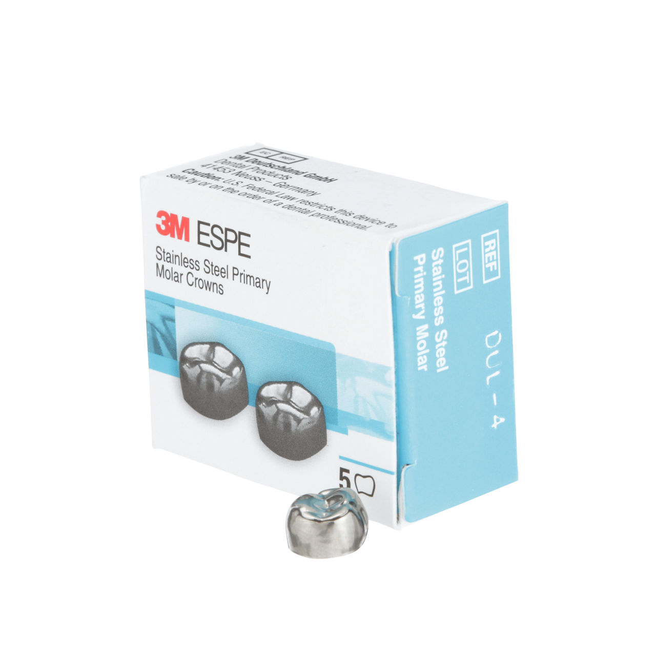 3M™ ESPE Stainless Steel Crowns for Primary Molars Refill, DUL-4
