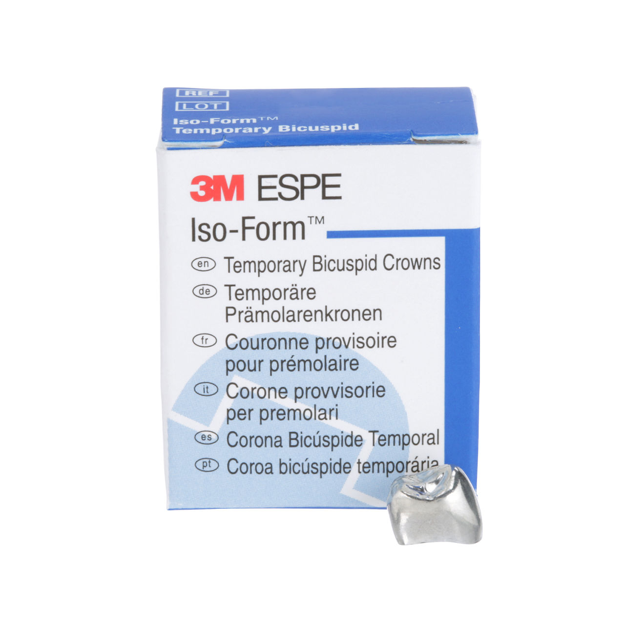 3M™ Iso-Form™ Temporary Bicuspid Crowns, L52, Lower Right SecondBicuspid, 5 Crowns