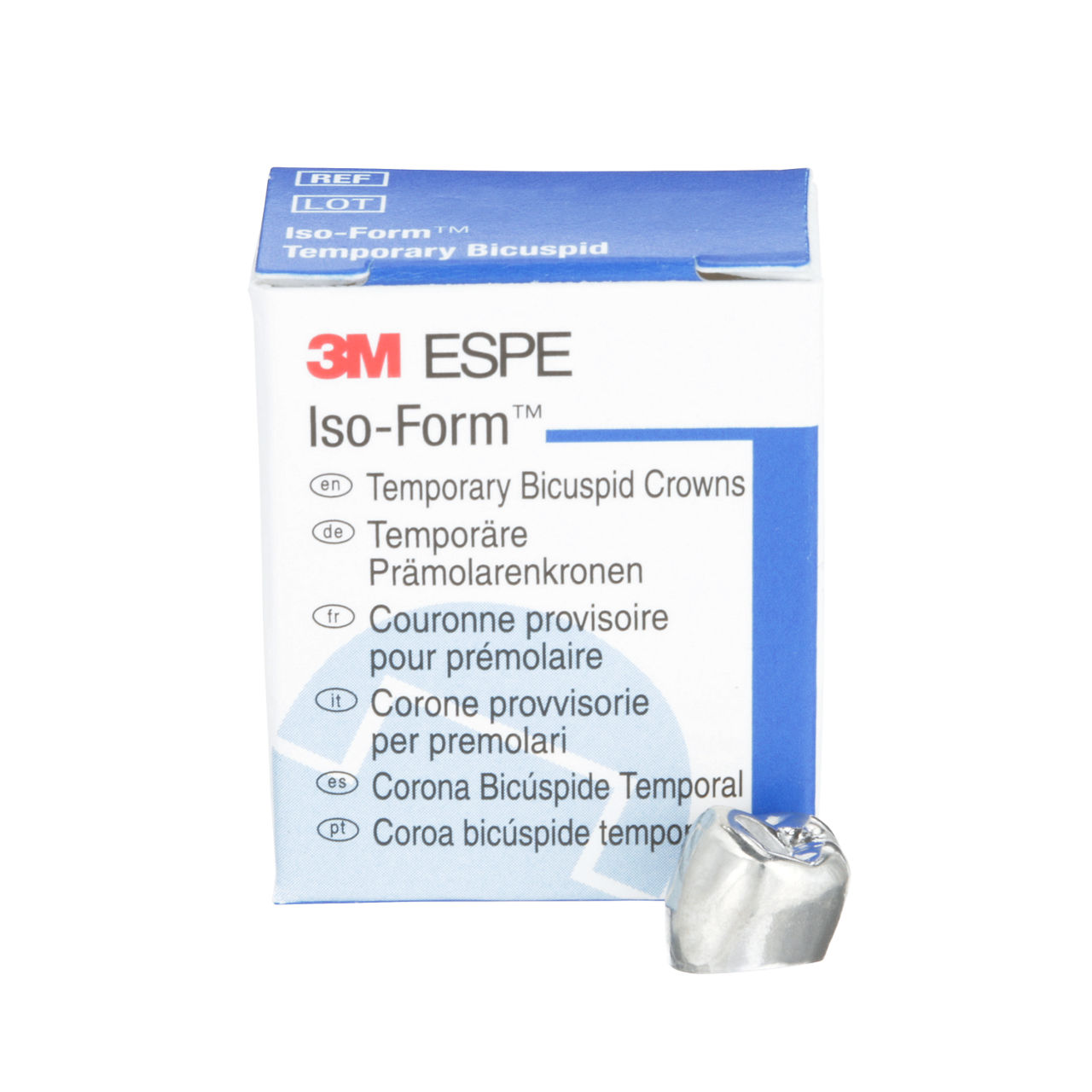 3M™ Iso-Form™ Temporary Bicuspid Crowns, L56, Lower Right SecondBicuspid, 5 Crowns