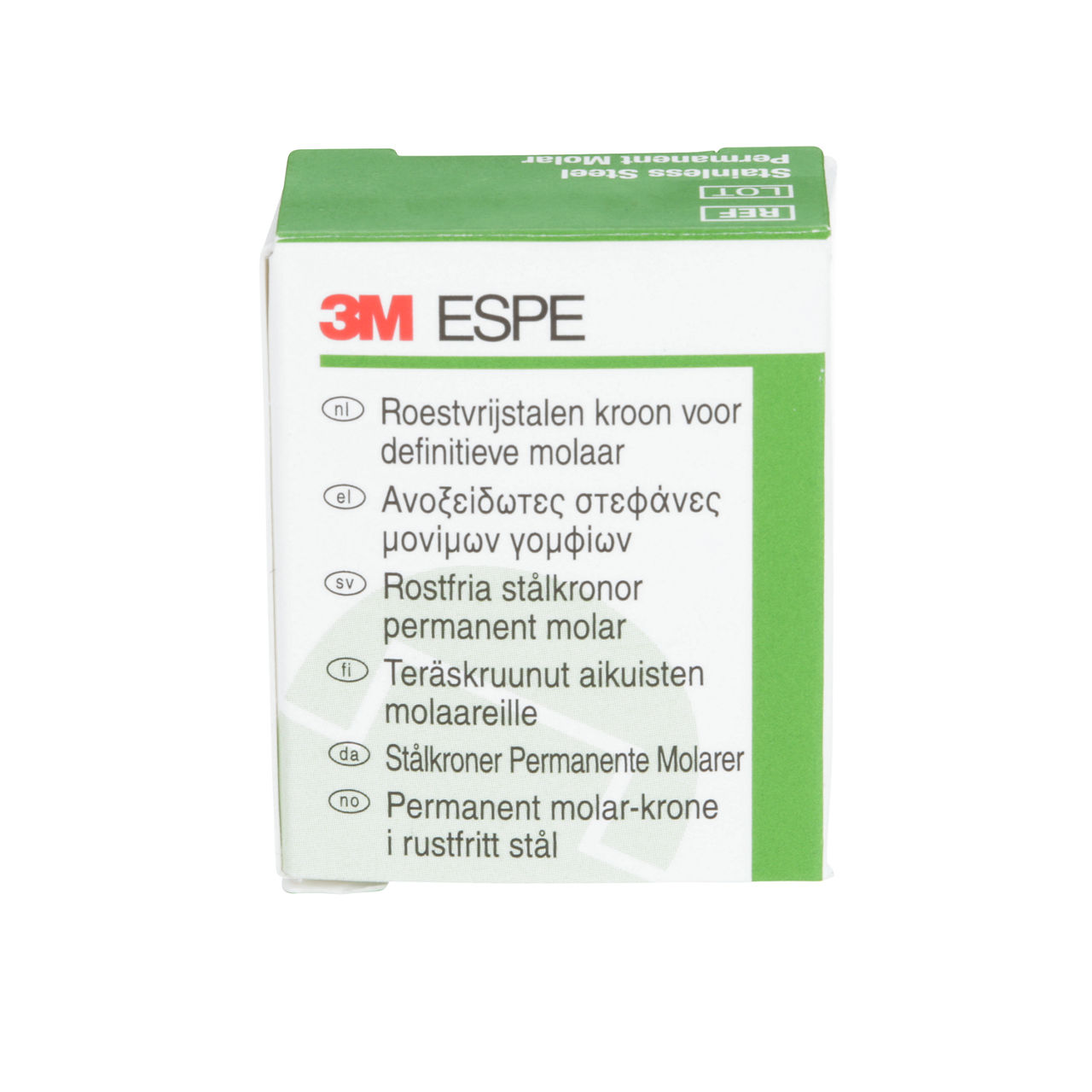 3M ESPE Stainless Steel First Permanent Molar Replacement Crown, 6-UR-7, upper right
