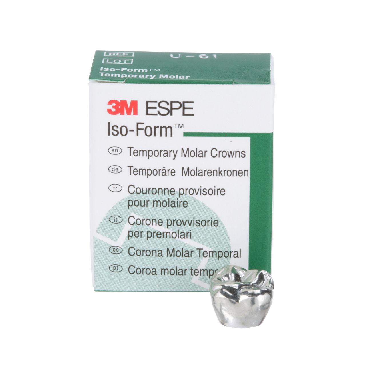 U-61 ISOFORM MOLAR REPLACE CRN (5/BOX)