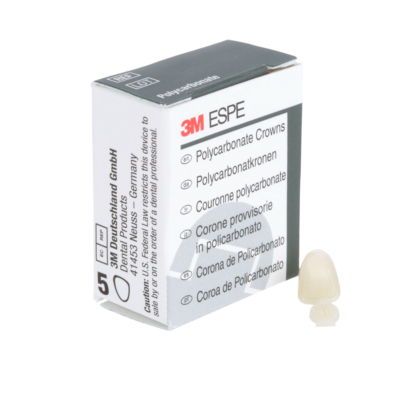 3M ESPE Polycarbonate Replacement Crown, upper left lateral, #27