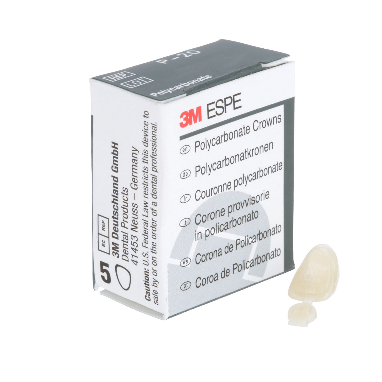 20 POLYCARBONATE REPLACE CRN 5/PAC