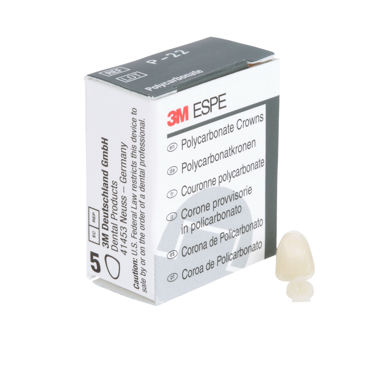 22 POLYCARBONATE REPLACE CRN 5/PAC