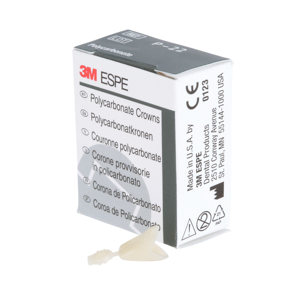 22 POLYCARBONATE REPLACE CRN 5/PAC