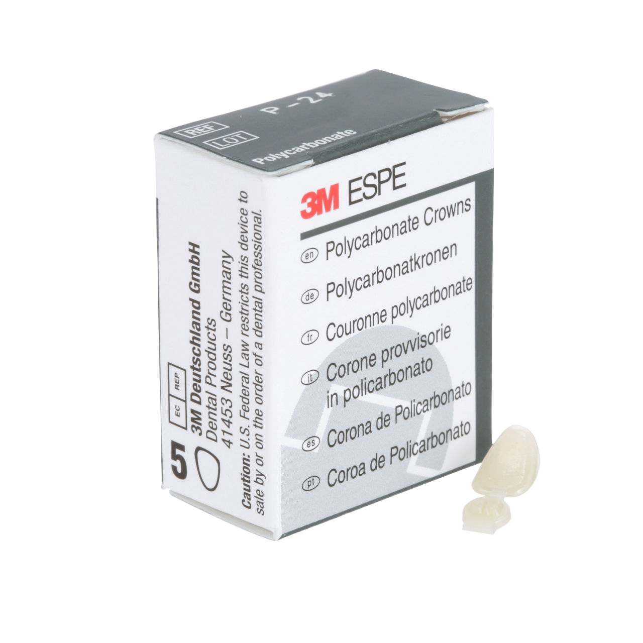 24 POLYCARBONATE REPLACE CRN 5/PAC