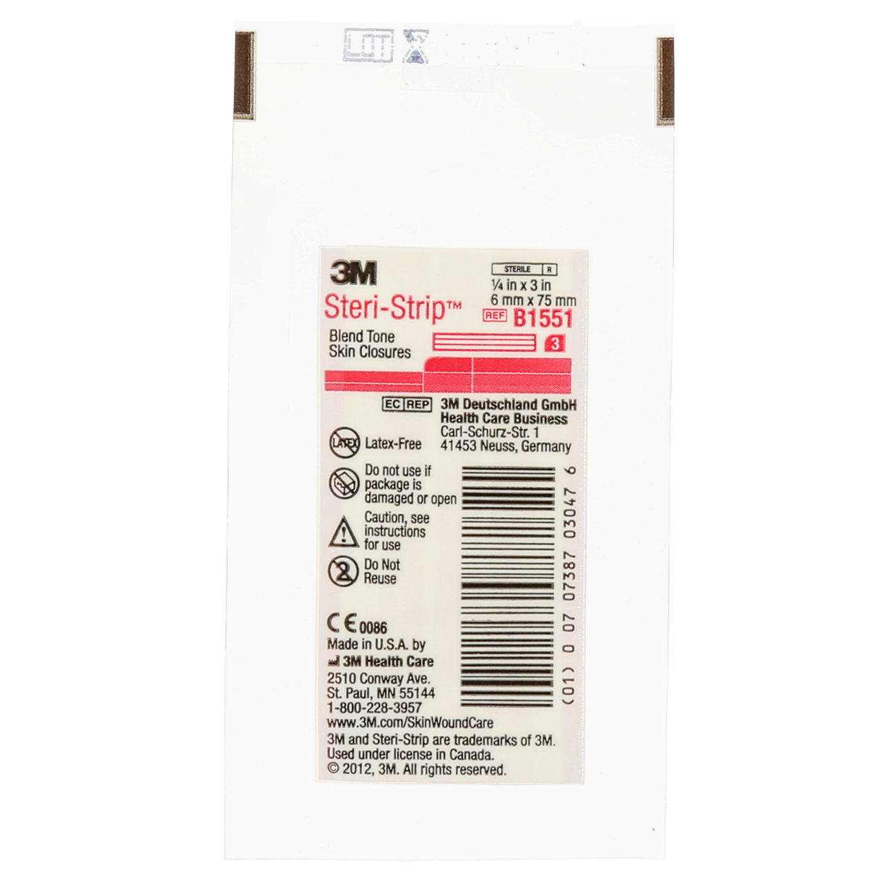 3M™ Steri-Strip™ Blend Tone Skin Closures, B1551, tan
