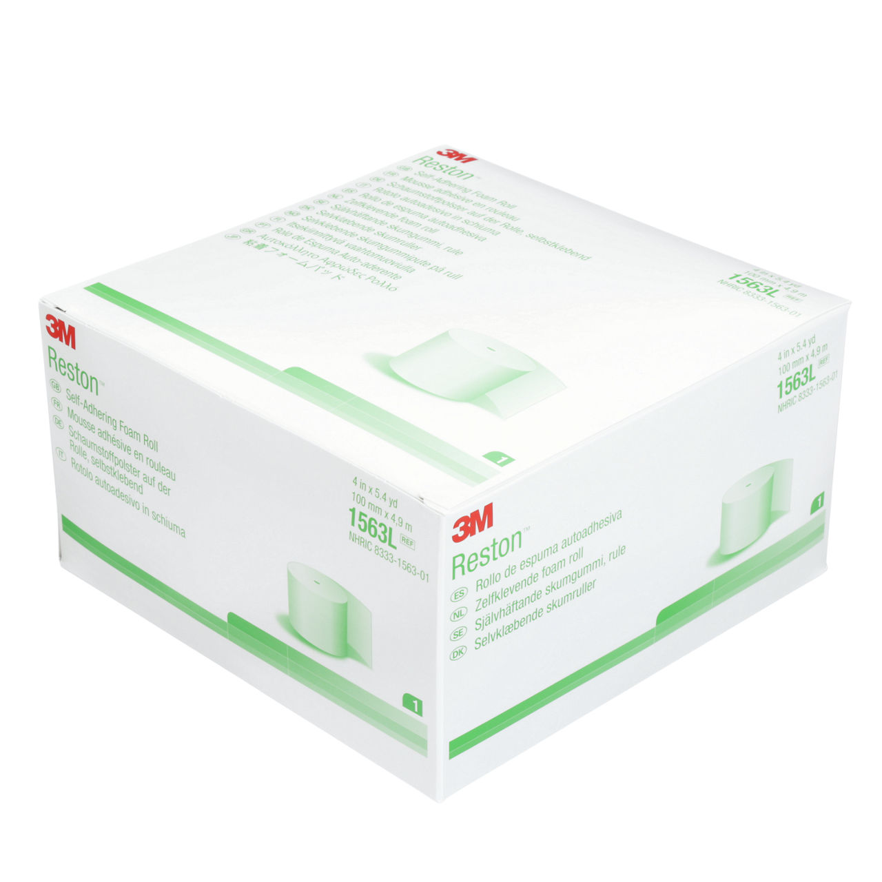 3M Reston Self-Adhering Foam Products, 1563L, light support roll