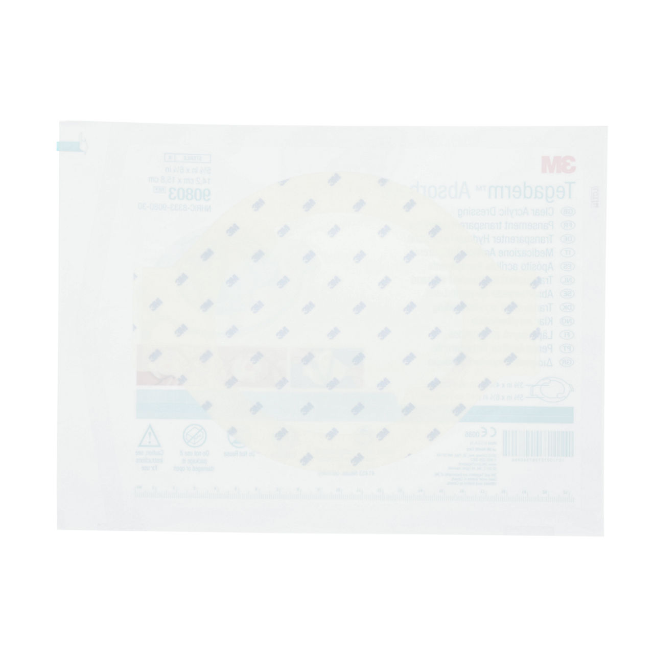 3M Tegaderm™ Absorbent Clear Acrylic Dressing, 90803, large oval