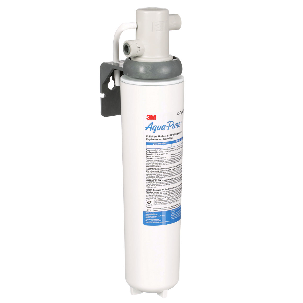 3M™ Aqua-Pure™ Under Sink Water Filter System AP Easy Cyst-FF, 5609223, Full Flow, 0.5 um