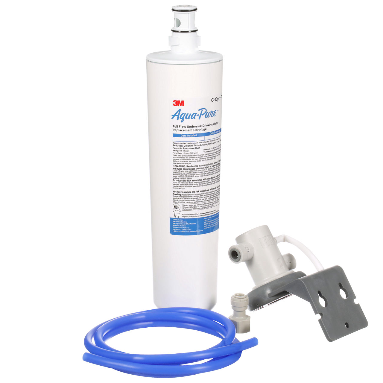 3M™ Aqua-Pure™ Under Sink Water Filter System AP Easy Cyst-FF, 5609223, Full Flow, 0.5 um