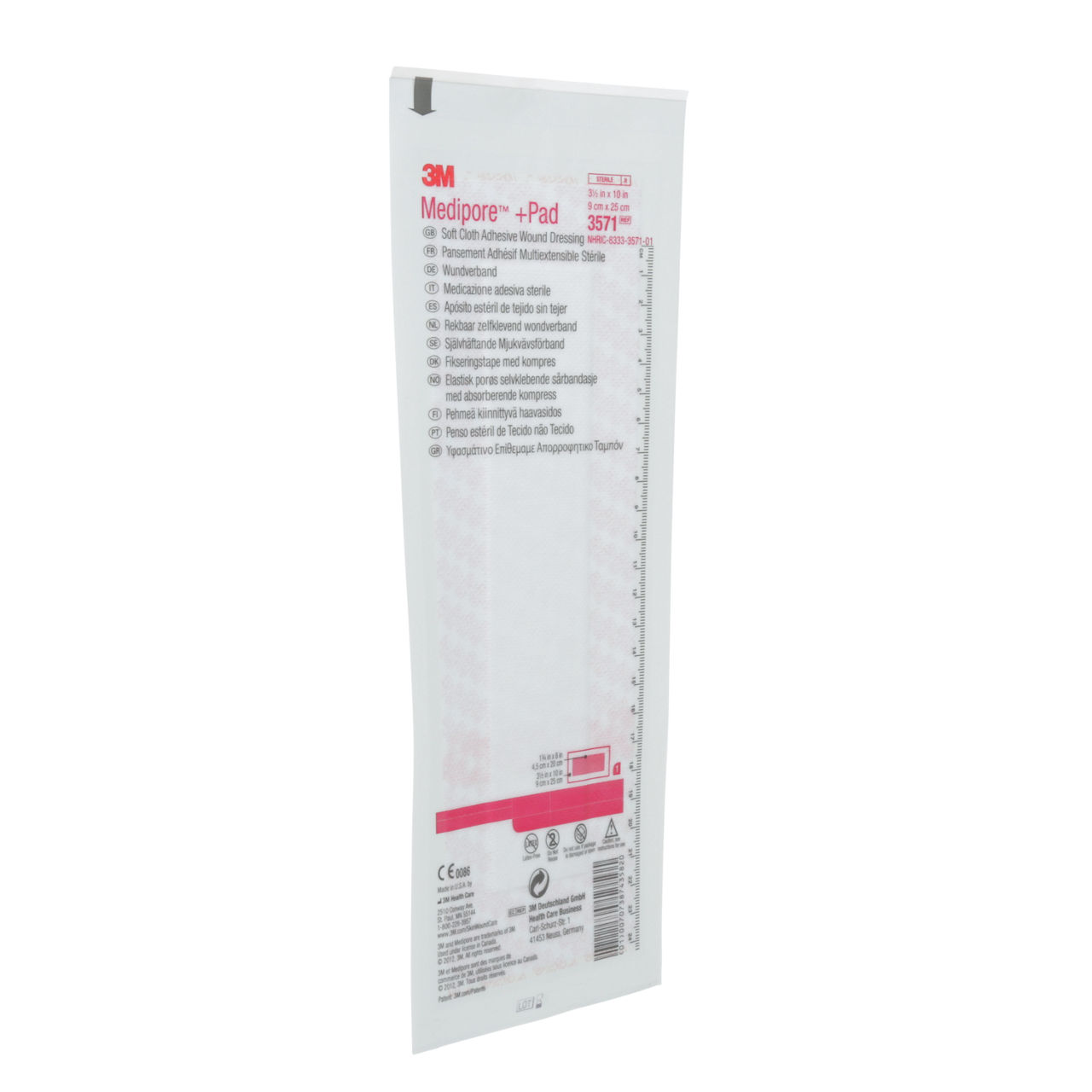 3M™ Medipore™ + Pad Soft Cloth Adhesive Wound Dressing, 3571