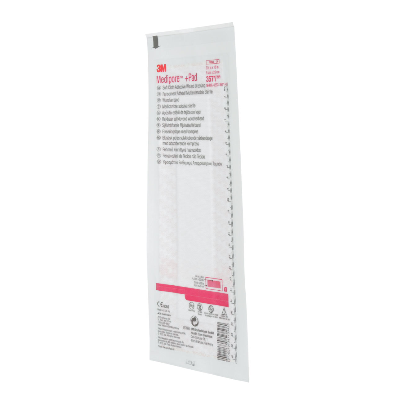 3M™ Medipore™ + Pad Soft Cloth Adhesive Wound Dressing, 3571