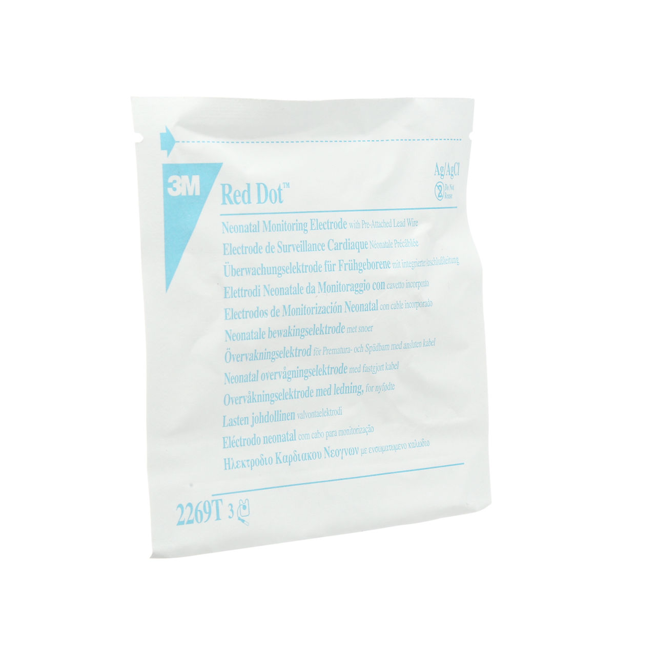 3M Red Dot Neonatal, Radiolucent Monitoring Electrode, 2269