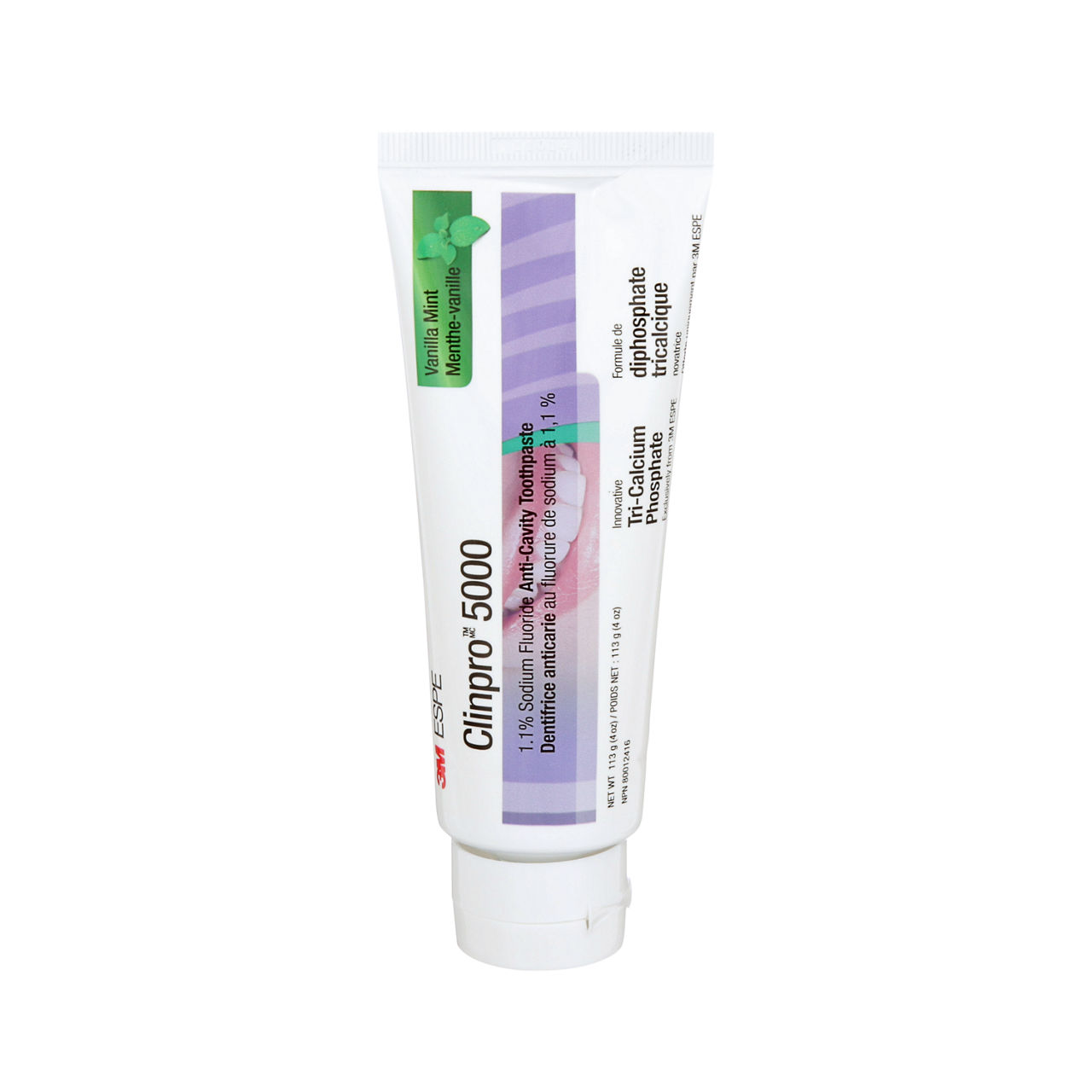 3M ESPE Clinpro 5000 1.1% Sodium Fluoride Anti-Cavity Toothpaste, 12215, vanilla mint flavour, 113 g
