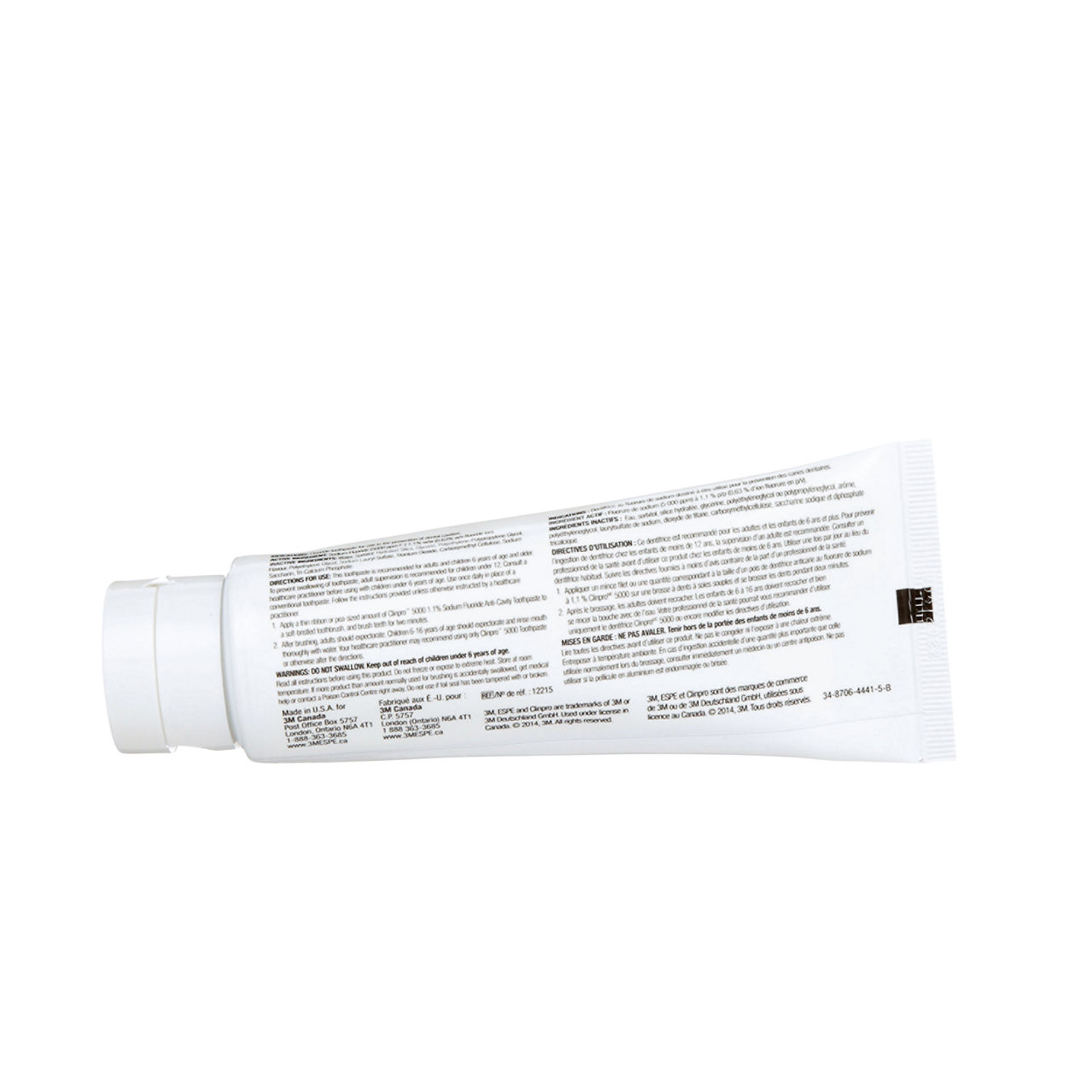 3M ESPE Clinpro 5000 1.1% Sodium Fluoride Anti-Cavity Toothpaste, 12215, vanilla mint flavour, 113 g