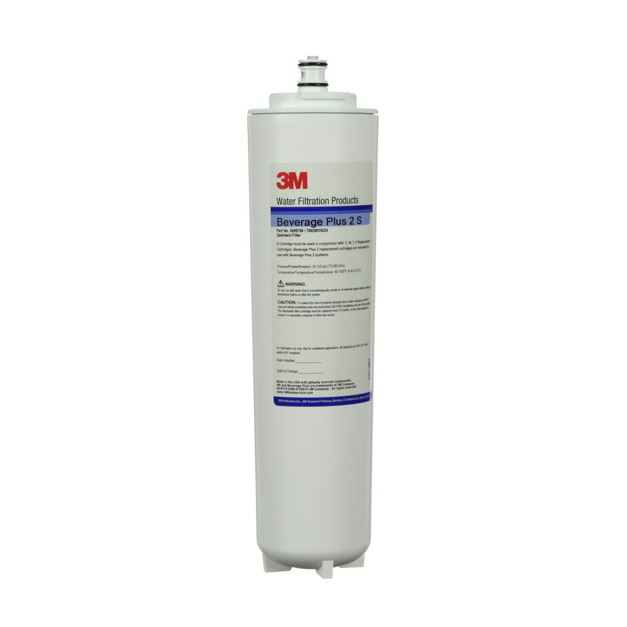 3M™ Commercial Reverse Osmosis Membrane CTG-BEV, 5599705, for ModelSGLP-075, S TYPE, 4/Case