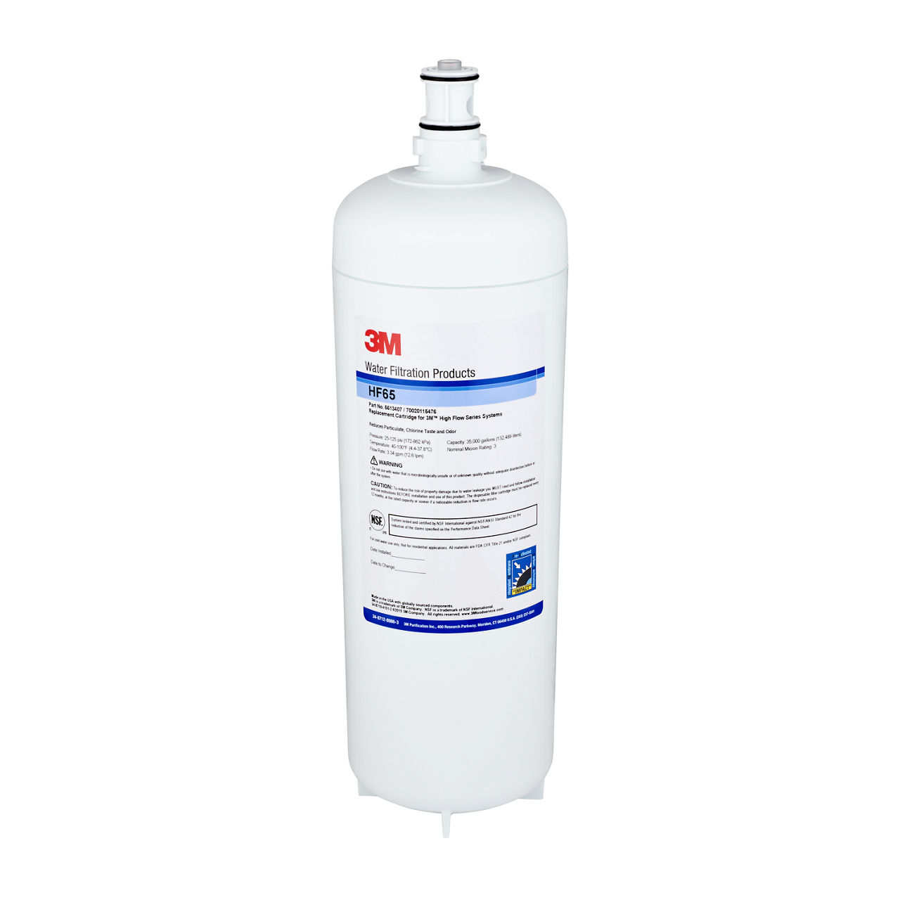 Série HF, Cartouche filtrante de remplacement HF65