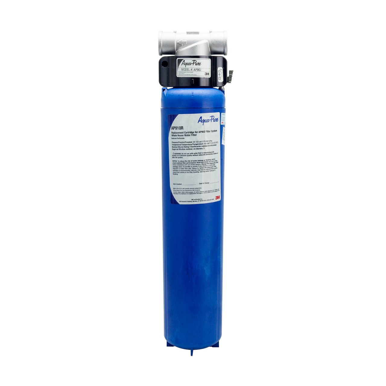 3M™ Aqua-Pure™ AP900 Series Whole House Water Filtration System AP902, 5621101, Sanitary Quick-Change, 5 um, 1/Case