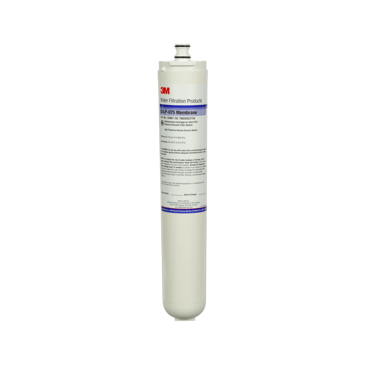 3M™ Commercial Reverse Osmosis Membrane CFS M (RO Membrane), 5598728,For FSTM, 75 gal/d, 4/Case