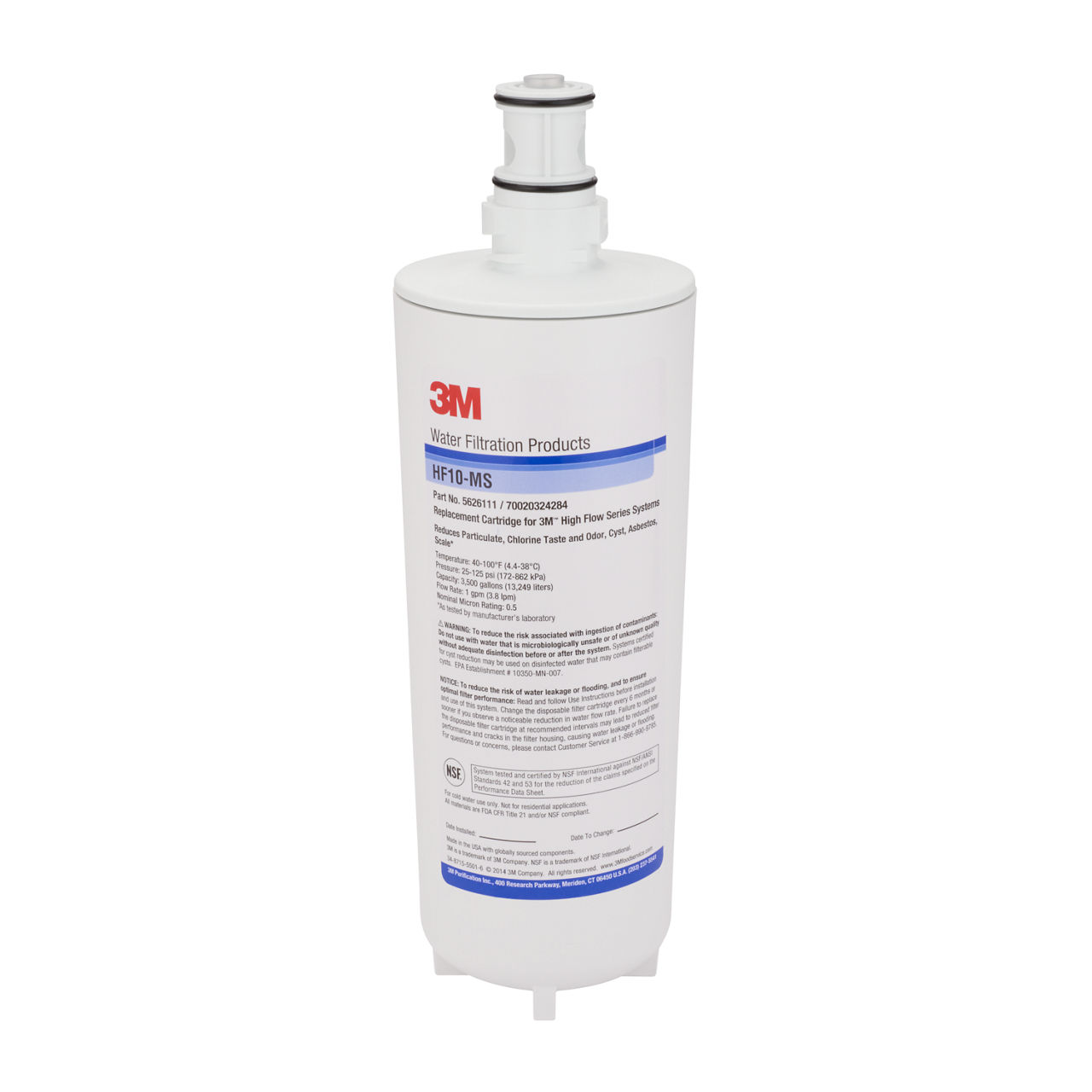 3M™ Water Filtration Products High Flow Series Model HF10-MS
