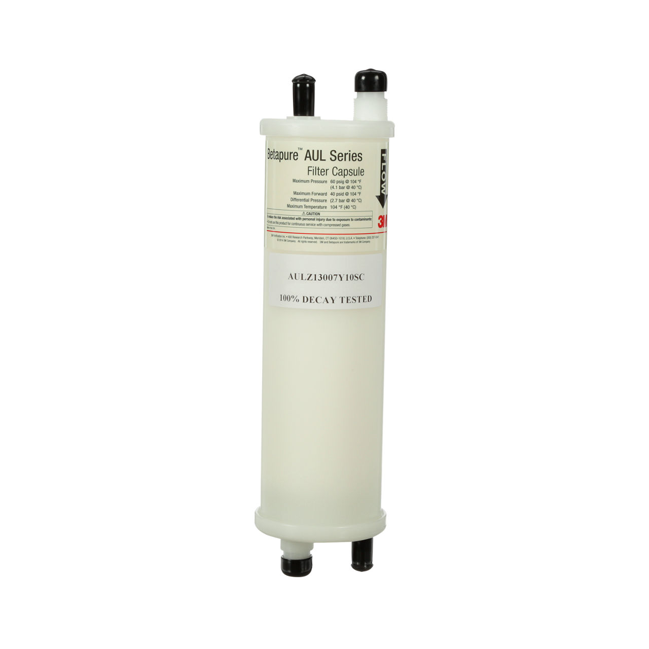 3M™ Betapure™ AUL Series Filter Capsules AULZ13007Y10LC01, 10 in, .7 um ABS, EPR, 1/Case