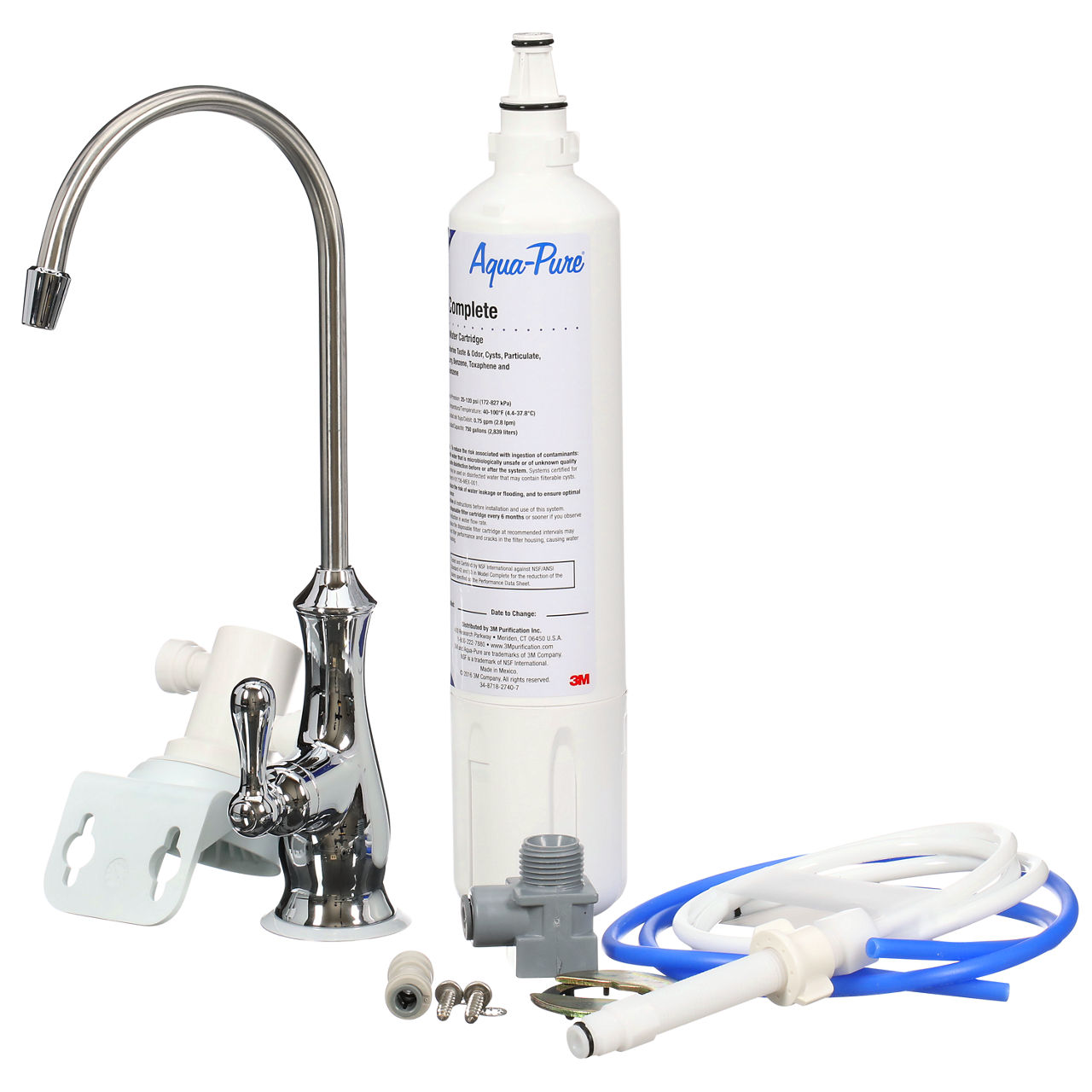 3M™ Aqua-Pure™ Under Sink Dedicated Faucet Water Filtration System AP Easy Complete