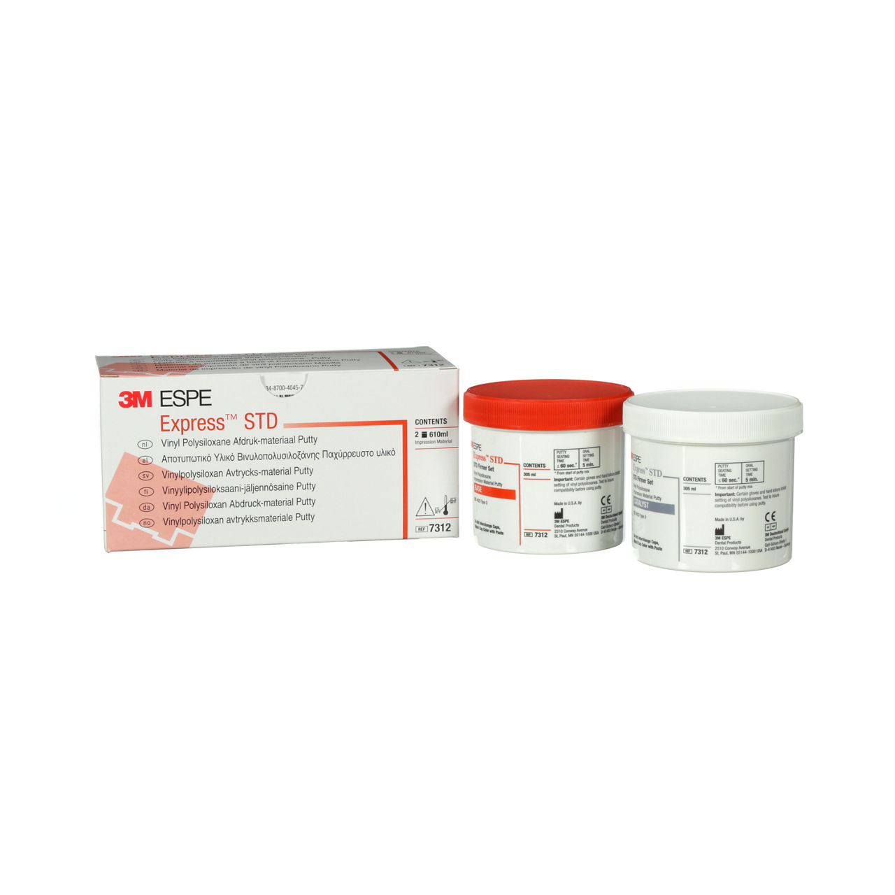 Express™ STD Putty Refill, 7312, out of package, leftside