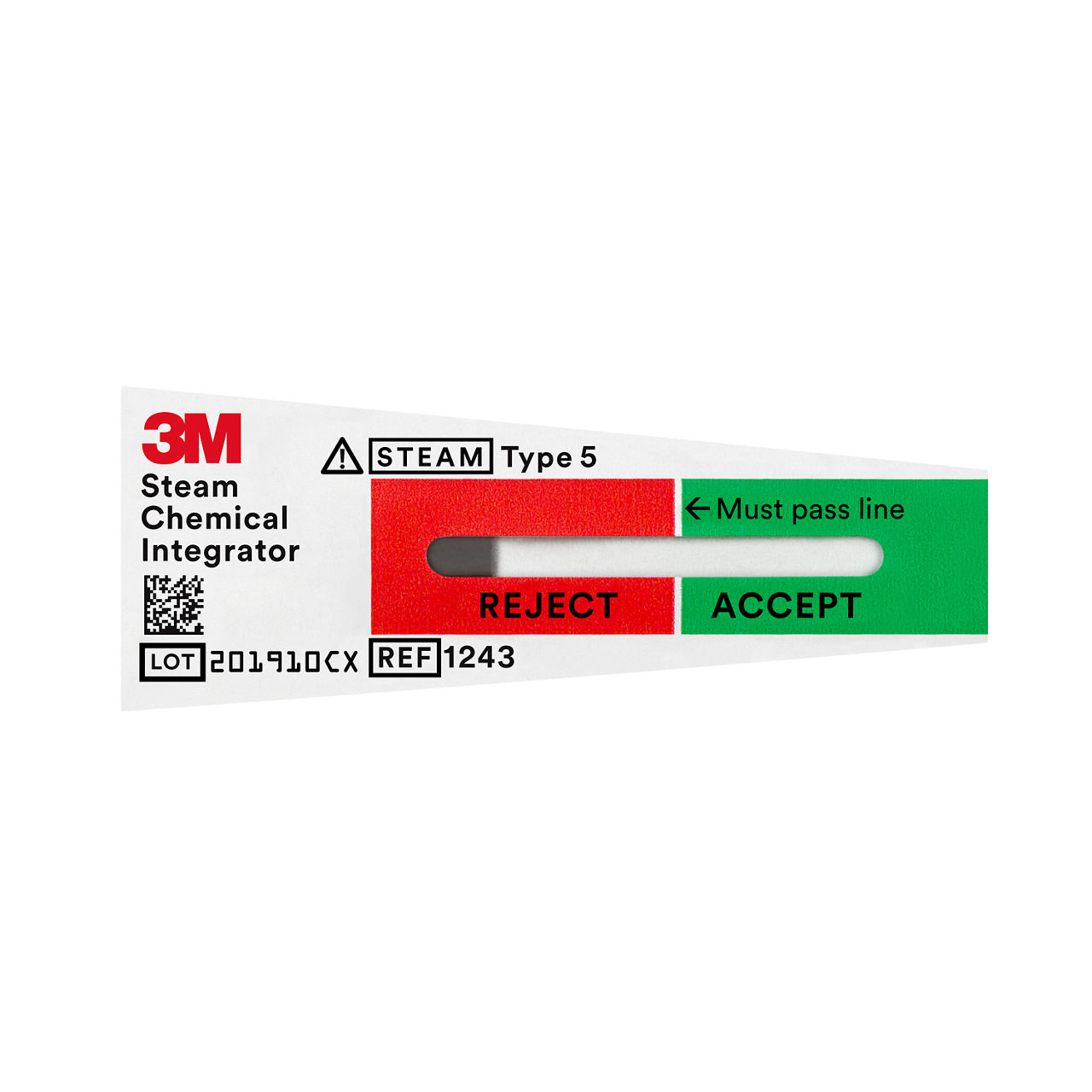 3M™ Attest™ Steam Chemical Integrators, Type 5 1243 front, reject1