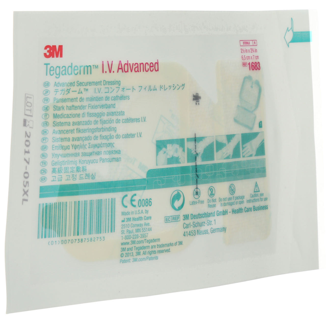1683 TEGADERM IV ADV SECUREMENT