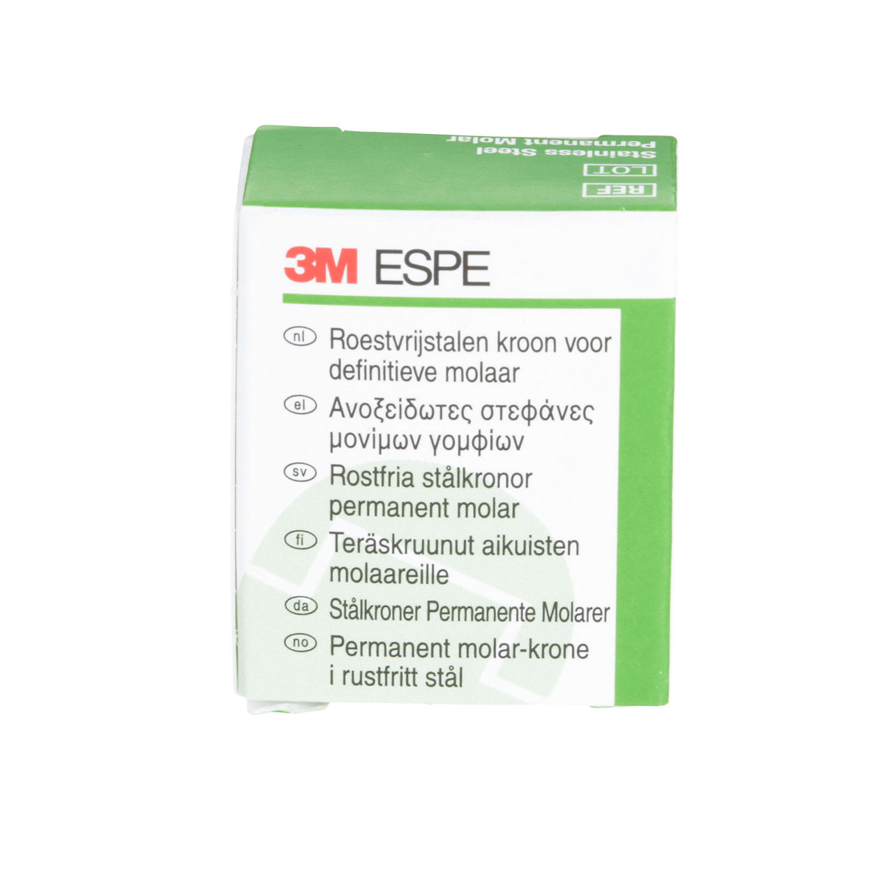 3M ESPE Stainless Steel First Permanent Molar Replacement Crown, 6-UR-3, upper right