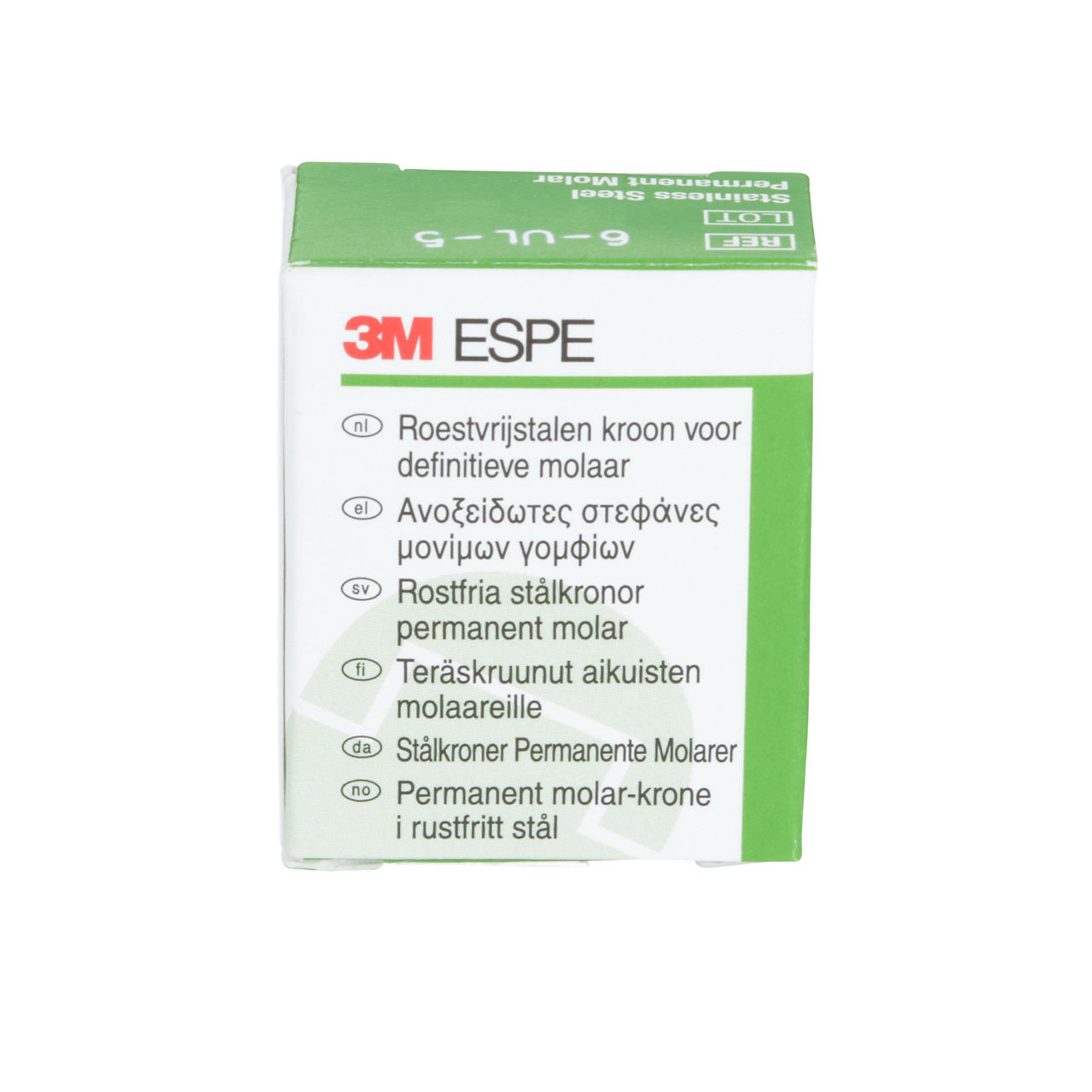 6-UL-5 SS 1ST PERM MOLAR CROWN 5/PAC