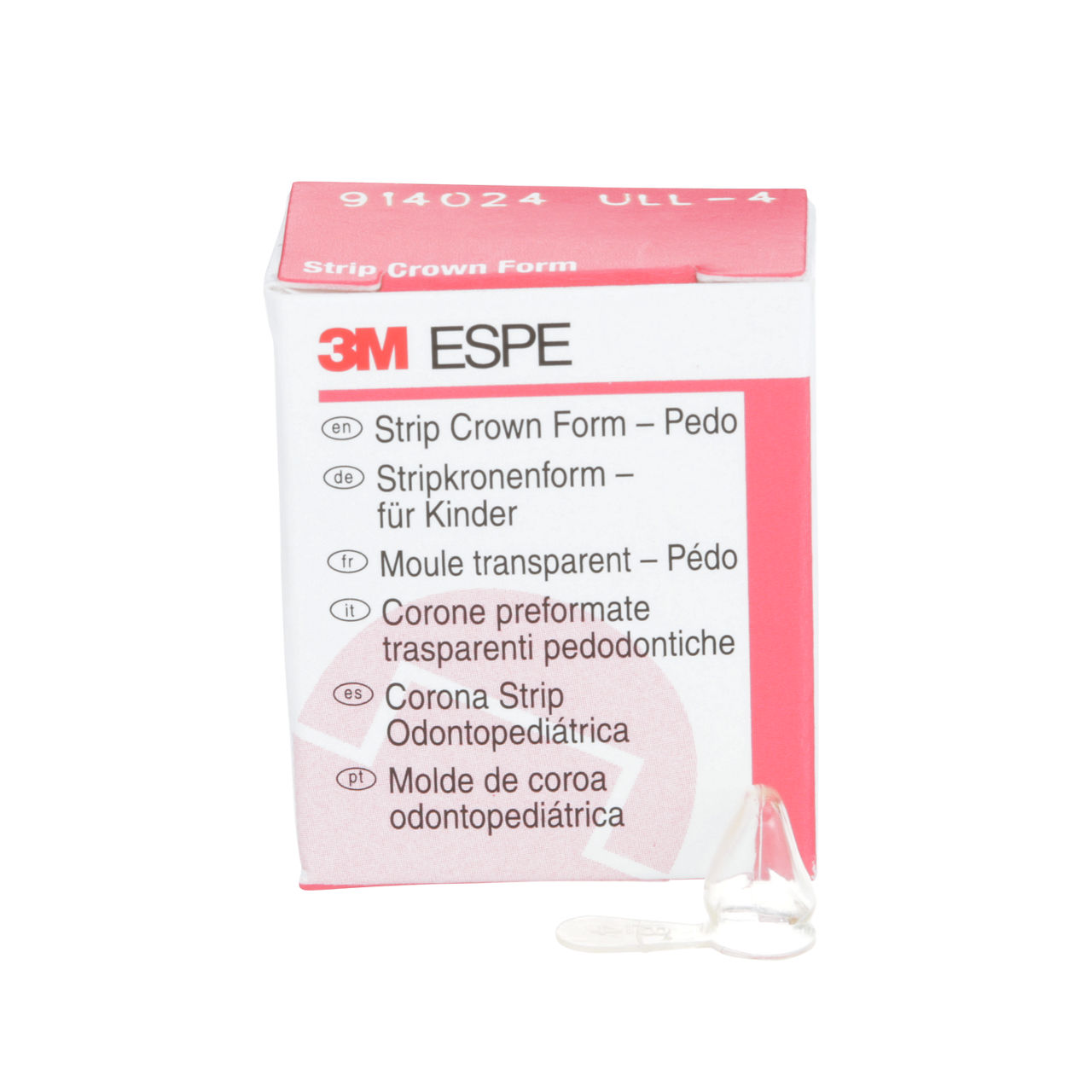 3M™ Strip Crown Form - Pedo, 914024, Upper Left Lateral, Size 4, 5Crowns