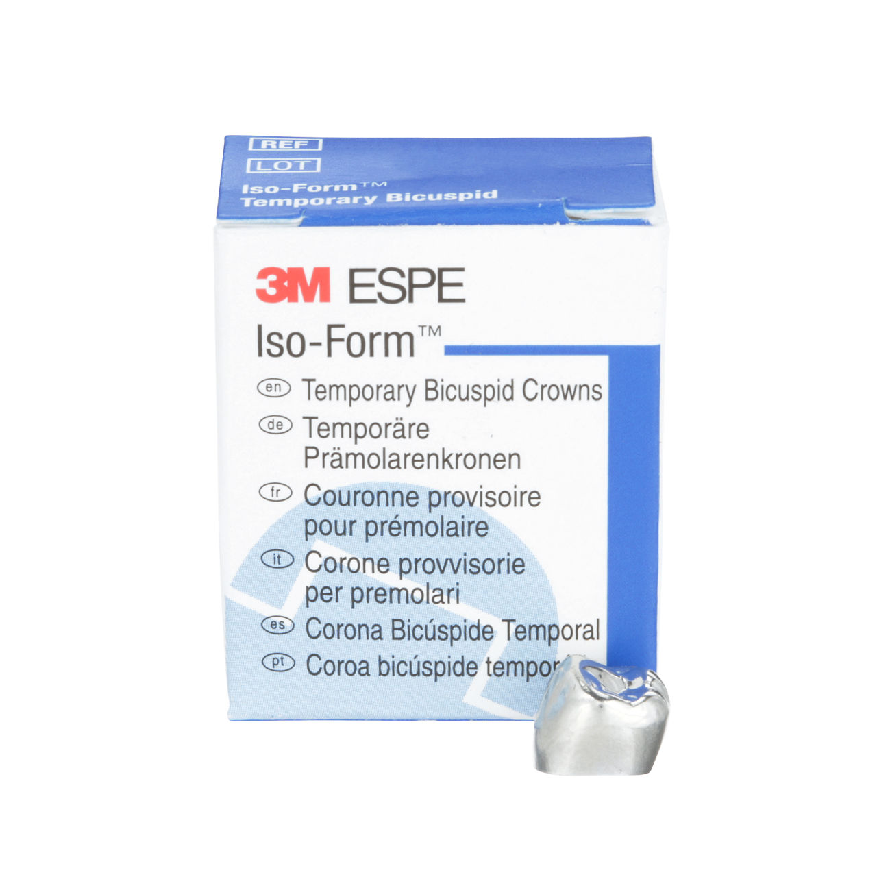 3M™ Iso-Form™ Temporary Bicuspid Crowns, L54, Lower Right SecondBicuspid, 5 Crowns